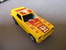 1969 Hot Wheels SHOW HOSS Yellow & Maroon Dragster Toy Car