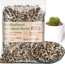 Sukh 2LBS Horticultural Succulent Rocks Bonsai Mix Succulent Potting Mix Lava Ro