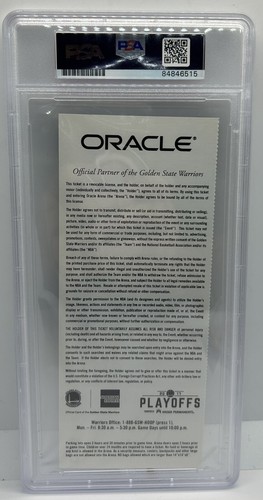 Kevin Durant Signed Auto Warriors 2017 NBA Finals Game 5 Ticket Stub PSA/DNA MVP - Picture 2 of 2