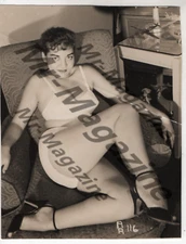 Brunette Lingerie Model 4"x5" Photo Vintage Sexy Cheesecake Risqué Pinup QK-62