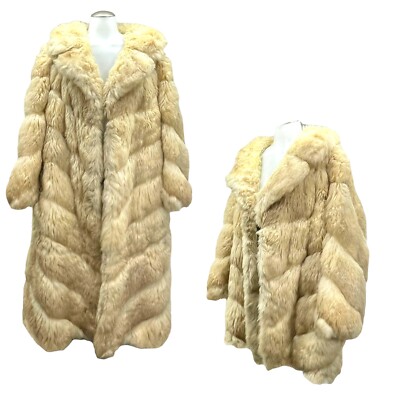 Vintage 60s 70s DIANE FURS Womens L XL Long Fox Sable Fur