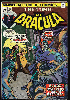 THE TOMB OF DRACULA (1972) #25 - 1st App of HAMILTON KING - no stamp -Back Issue