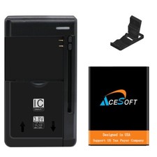 Large Capacity 1950mAh Battery Charger for Alcatel Lively Jitterbug Flip 2 4053S