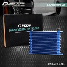 Universal 15 Row An10 Aluminum Transmission Engine Oil Cooler Blue New