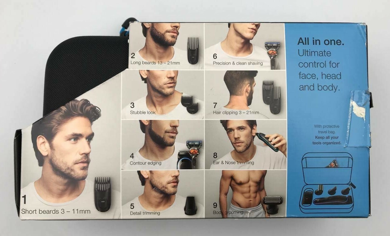 Braun All-in-one Trimmer 9-in-1 Beard Trimmer Hair Clipper for Men MGK3980TS