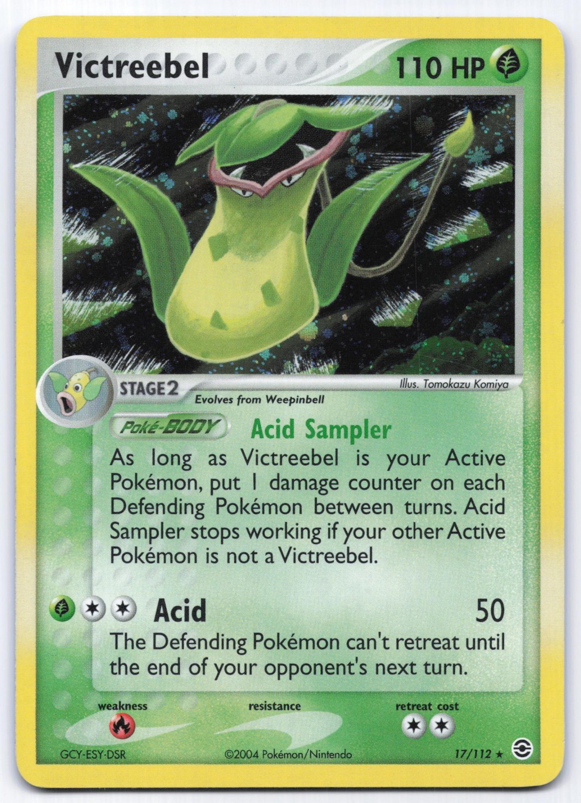 Victreebel 17/112 FireRed & LeafGreen Reverse Holo Rare Pokemon Card LP