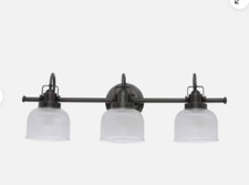 Progress Archie 3-Light 26.25" Vanity Light Bronze Glass   Model P2861-74 NEW