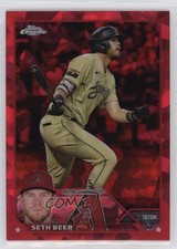 2023 Topps Chrome Sapphire Edition Red 5/5 Seth Beer #105 vv7