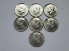 Lot of 7 US 1966 & 1969 Kennedy 40% Silver Half Dollar Coins = 1 Troy oz Silver*