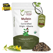 Mullein Leaf  Herbal Tea Verbascum Thapsus Cut  Sifted - European Wild-Harve