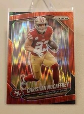 Christian McCaffrey 2025 Prizm Red Flash #156