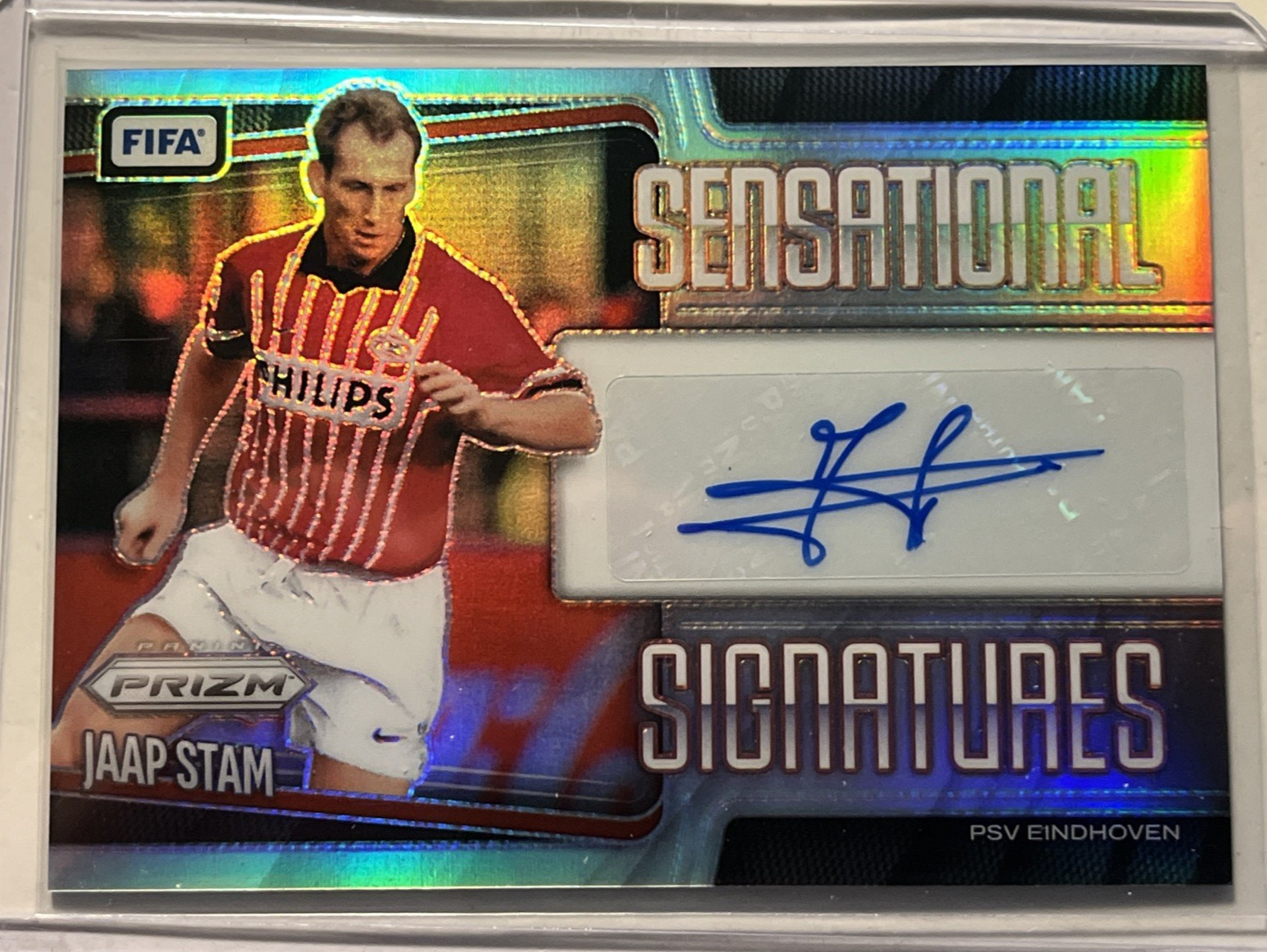 2025-26 Panini Prizm FIFA Jaap Stam SILVER AUTO #/49 PSV Eindhoven Autograph SP