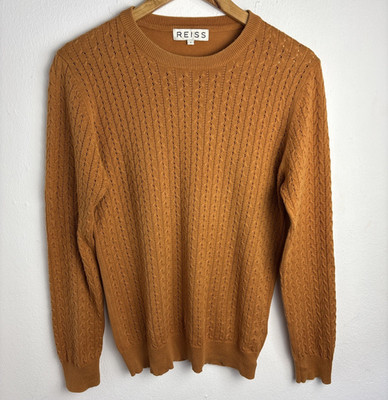 Reiss Cain Baumwollpullover Herren Gr. S