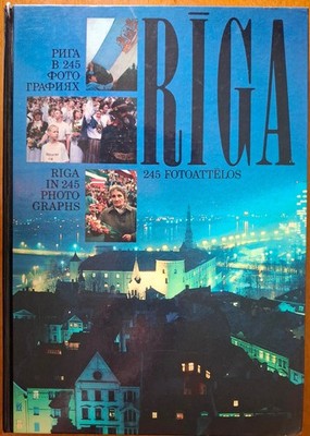 Vintage Bildband ''Riga in 245 Fotografien'' 1990 UdSSR Lettland Atmoda Top