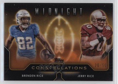 2024 Topps Midnight Summer Solstice 20/50 Jerry Rice Brenden Rookie RC HOF 3ca