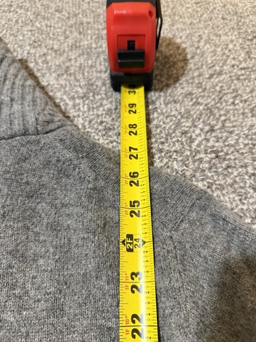 J.Crew Maglione Collo Scialle Uomo M Grigio 100% Lana di Agnello Pullover Bottoni - Foto 8 di 8