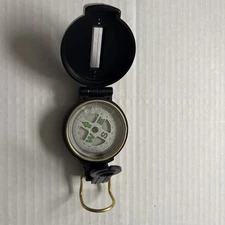 VINTAGE POCKET COMPASS WORKING AND LIGHTLY USED GREAT FOR CAMPING AND HIKING!