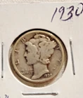 1930-P Mercury Dime - VG - Very Good - 90% Silver