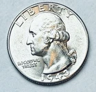 1943-P Washington 25c ~ 90% Silver ~ Uncirculated Lusturous Beauty ~ W01
