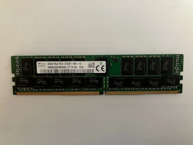32 GB Capacity per Module RDIMM ECC RAM Computer Memory (RAM) for