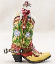 Cowboy Mouse in Boot Display Cute Taxidermy Oddities Curiosities gift decor