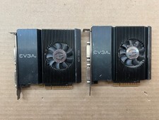 LOT OF 2 EVGA GeForce GT 710 2GB DDR3 02G-P3-2717-KR/RX Graphics Card