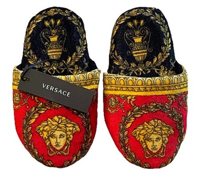 OPULENT VERSACE MEDUSA SLIPPERS - NEW WITH TAGS