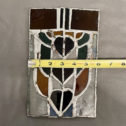 VTG Stained Glass Panel/Sun Catcher Multicolor 5.75x9.25” - Picture 12 of 12