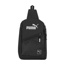 PUMA EVERCAT SIDEWALL SLING BACKPACK,Black/Silver,One Size One Size