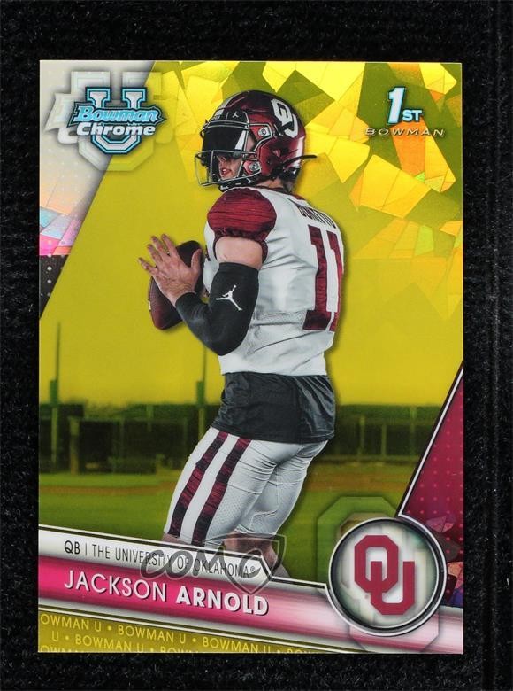 2023 Bowman U Chrome Sapphire Edition Yellow 11/75 Jackson Arnold #102 01mg