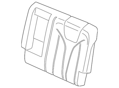 Genuine Ford Cover Assembly Rear Seat Back FA1Z-5866601-FM