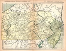 1902 Antique New Jersey & Pennsylvania Railro...