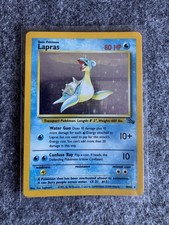 Lapras 10/62 Holo Rare Fossil Set Vintage WOTC Pokémon Card
