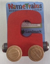 Maple Landmark Inc. 100030 NameTrains "C" Red Wooden Letter Car