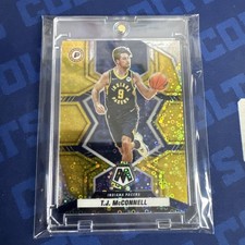 2021-22 Panini Mosaic T.J. McConnell Gold Disco /10 Indiana Pacers Legend