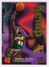 Shawn Kemp 1997-98 SkyBox Z-Force #40 Seattle SuperSonics NBA