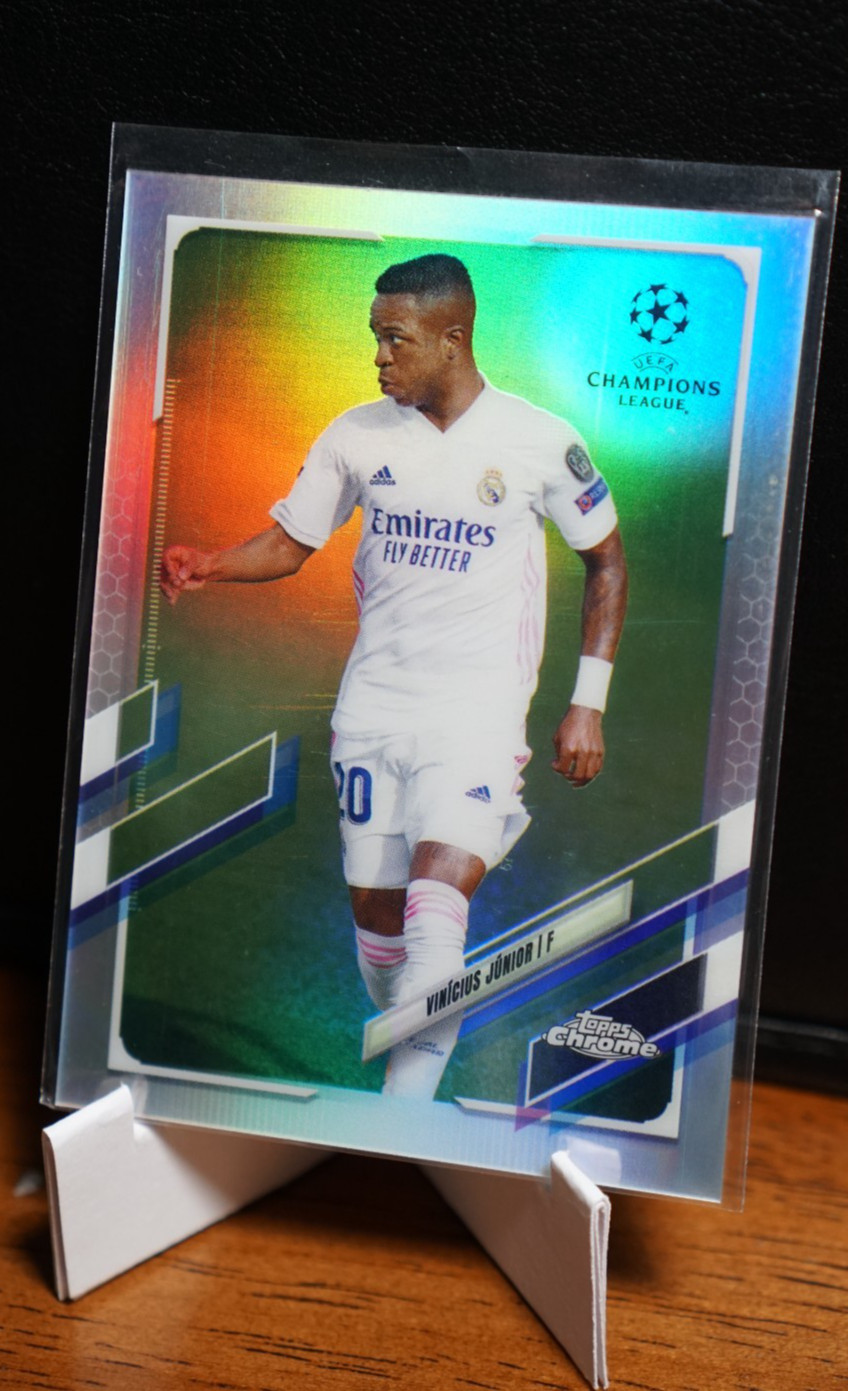 2020-21 Topps Chrome UEFA Champions League Real Madrid Vini Jr Refractor #89