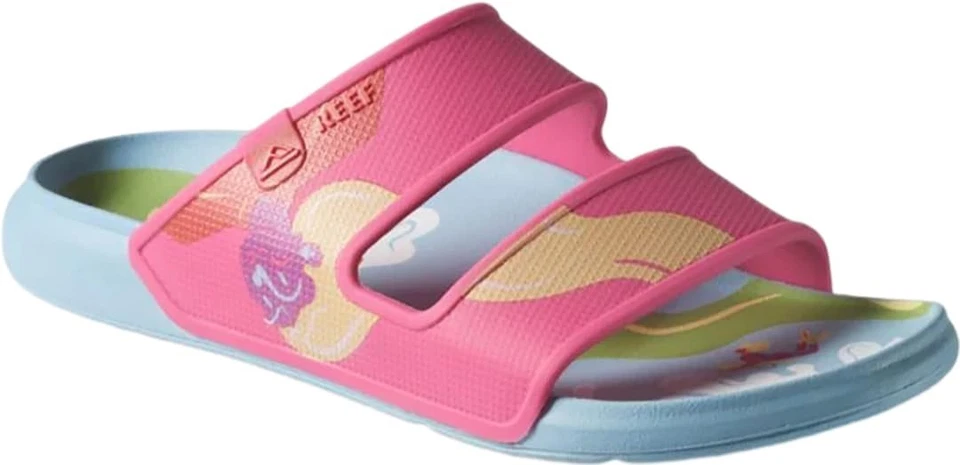 Sandalias REEF Rosa Azul Multicolor Oasis Doble Nanna De Jong Playa Sin Cordones Talla 8 Foto 2 de 4