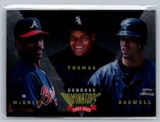 1995 Donruss #3 Fred McGriff / Frank Thomas / Jeff Bagwell Dominators