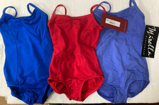 MIRELLA CLASSIC CAMISOLE DANCE LEOTARD COT/LYC ch sizes garnet royal periwnkle
