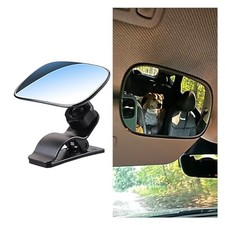 Car Rearview Baby Mirror, Universal Wide Angle Convex Mirror Clip-on Mirrors,