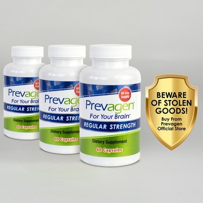 Prevagen Regular Strength 10mg Capsules - 60 Count - 3 Pack (180-Day Supply)