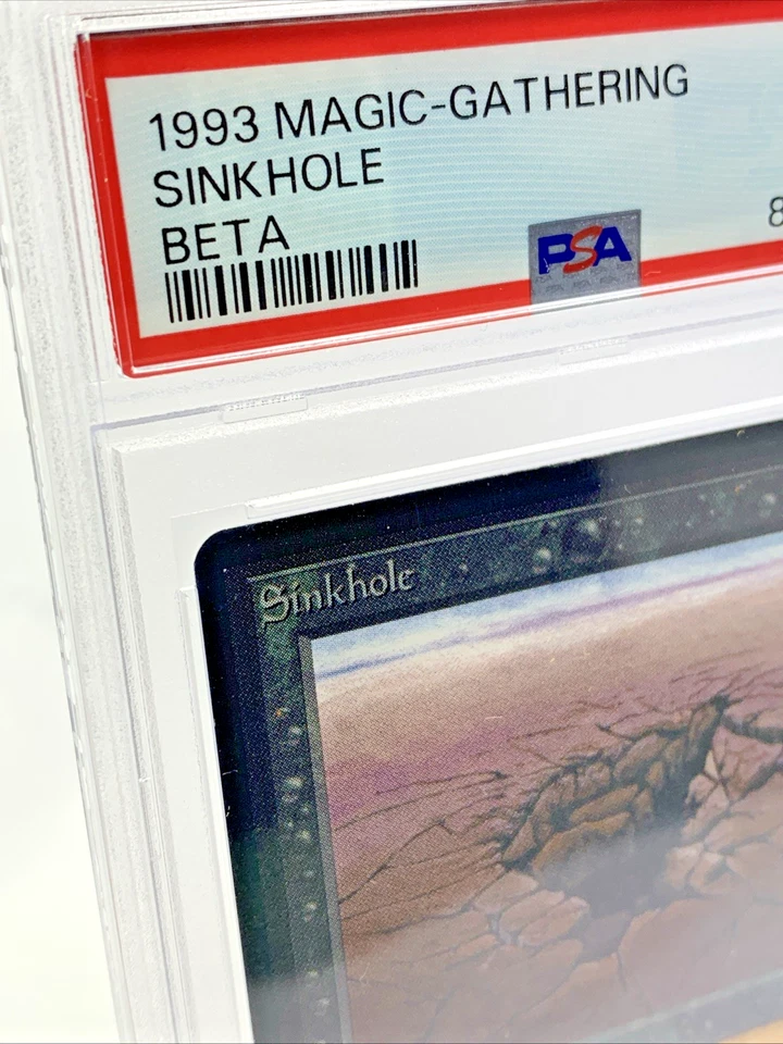 PSA 9 BETA SINKHOLE Graded Mint Magic the Gathering MTG Card Rare Vintage Pop 68 - Image 3 of 4