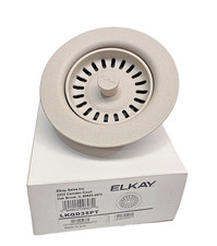 Elkay LKQD35PT Polymer Disposer Flange with Removable Basket Strainer Putty 