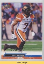 2023 Upper Deck CFL Blue Lucky Whitehead #47 READ 16vq