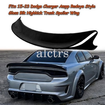 Fits 15-23 Dodge Charger Redeye Style Gloss Black Highkick Trunk Spoiler Wing