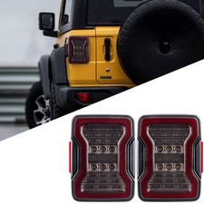 LED Lightbar Rückleuchten Für Jeep Wrangler JK 2007-2018 / Heckleuchten Schwarz