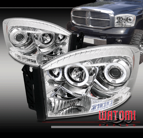 FOR 06 07 08 RAM 1500 2500 LED PROJECTOR HEADLIGHTS C - Picture 1 of 12