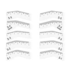 Eyebrow Stencils Ruler Reusable Brow Mapping Tool for Microblading PMU Clear