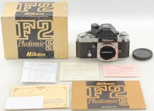 New Seal [CLA'd N Mint in Box] Nikon F2 Photomic S Silver 35mm Camera from Japan